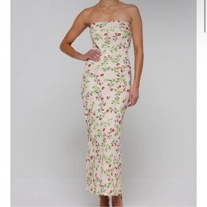 Resa Anna Slip Dress in Cherry and Strawberry Print